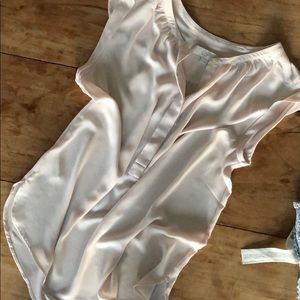 Loft light pink blouse